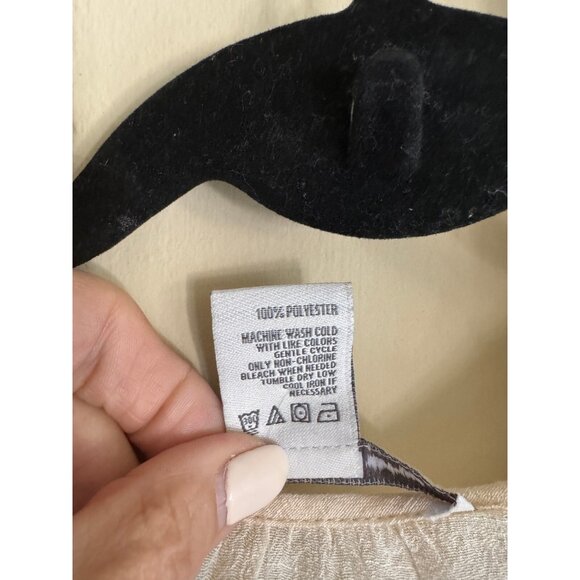 American Rag Women's Sheer Western Aztec Sz S Boho Embroider Top Peasant Hippie - Picture 12 of 15